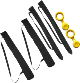 6PCs Long Handle Umbrella Cover Bag DIRTPROOF Pouch Folding Storage Shoulder Strap Polyester for Travel