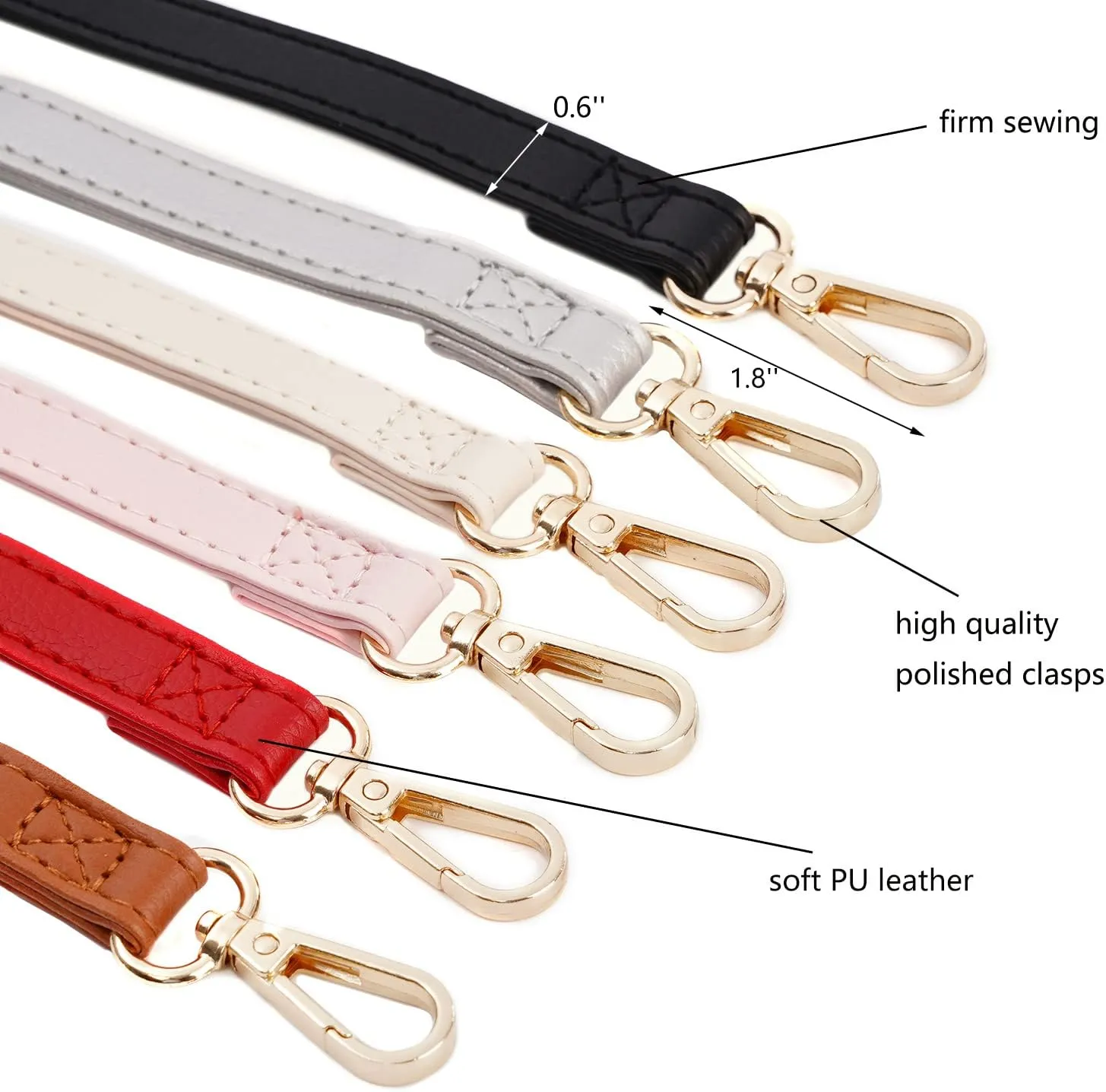 Adjustable Soft PU Leather Shoulder Crossbody Purse Strap Bag Chain Replacement