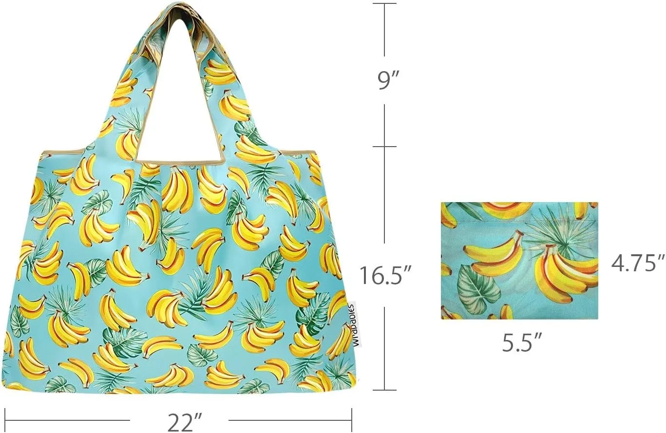 allydrew Large Foldable Tote Nylon Reusable Grocery Bags