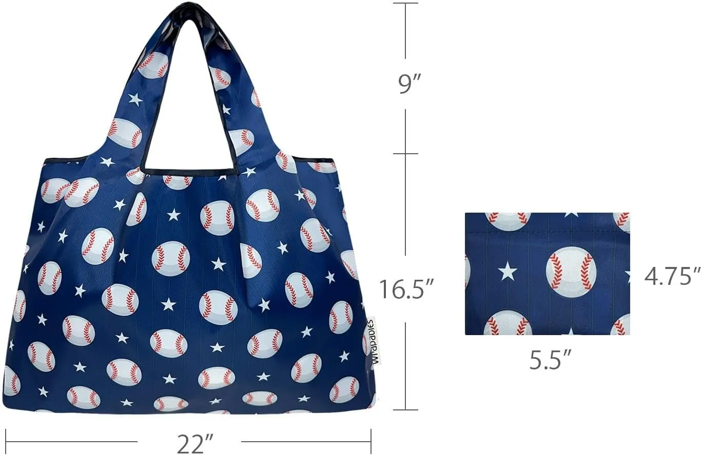 allydrew Large Foldable Tote Nylon Reusable Grocery Bags