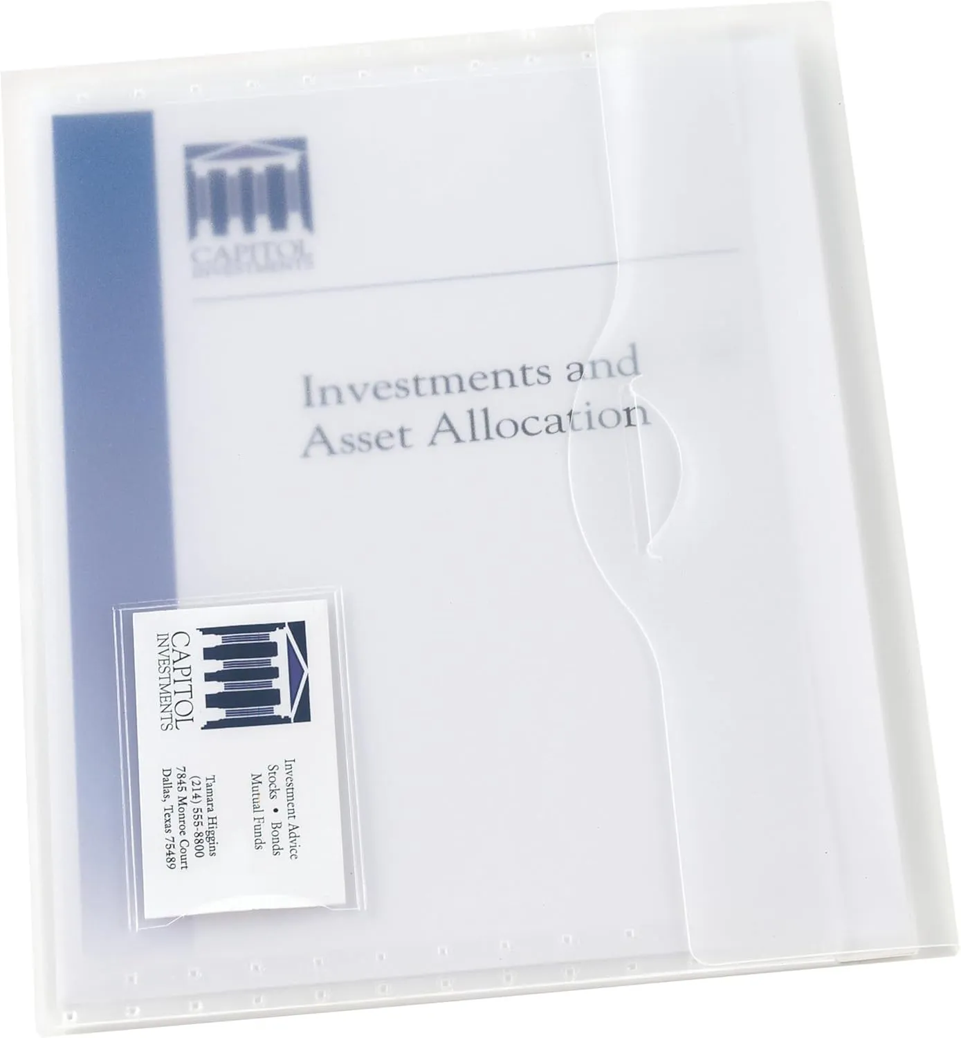 Avery Translucent Document Wallet, Clear Travel Document Organizer, Holds Up to 50 Pages, 12 Wallets (72278)