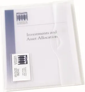 Avery Translucent Document Wallet, Clear Travel Document Organizer, Holds Up to 50 Pages, 12 Wallets (72278)