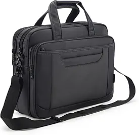 Briefcase Bag 15.6 Inch Laptop Messenger Bag Business Office Bag for Men Women, Waterproof Stylish Nylon Multi-Functional Shoulder Bag fit for Computer Notebook MacBook Hp Dell Lenovo Asus Apple Acer