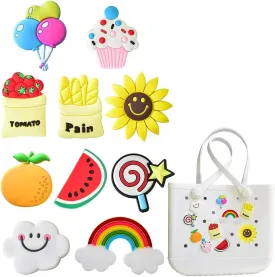 Charms for Bogg Bag, Beach Bag Charms Hawaii Tropical Theme Summer Flower Decoration Charm, Cute Decoration Accessories for Women Girls Rubber Tote Bag Handbag Charms for Bogg Bag, Beach Bag Charms Hawaii Tropical Theme Summer Flower Decoration Charm, Cute Decoration Accessories for Women Girls Rubber Tote Bag Handbag