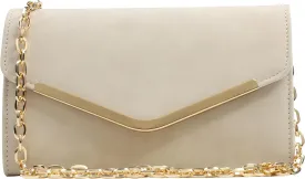 Clutch Purse Evening Bag for Women, Envelope Handbag With Detachable Chain for Wedding and Party