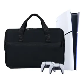CouldyCasi Carrying Case for PS5 slim Travel Case for PS5 Protective Case Bag Compatible for Playstation 5 (slim) Console, Controllers, Game Cards and Other Accessories