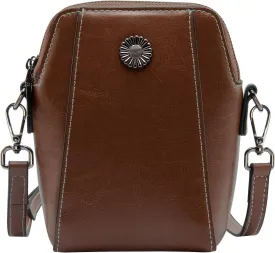 Designer Leather Small Crossbody Bags Purses for Women Cell Phone Bag Soft Women's Shoulder Handbags Gifts for Women