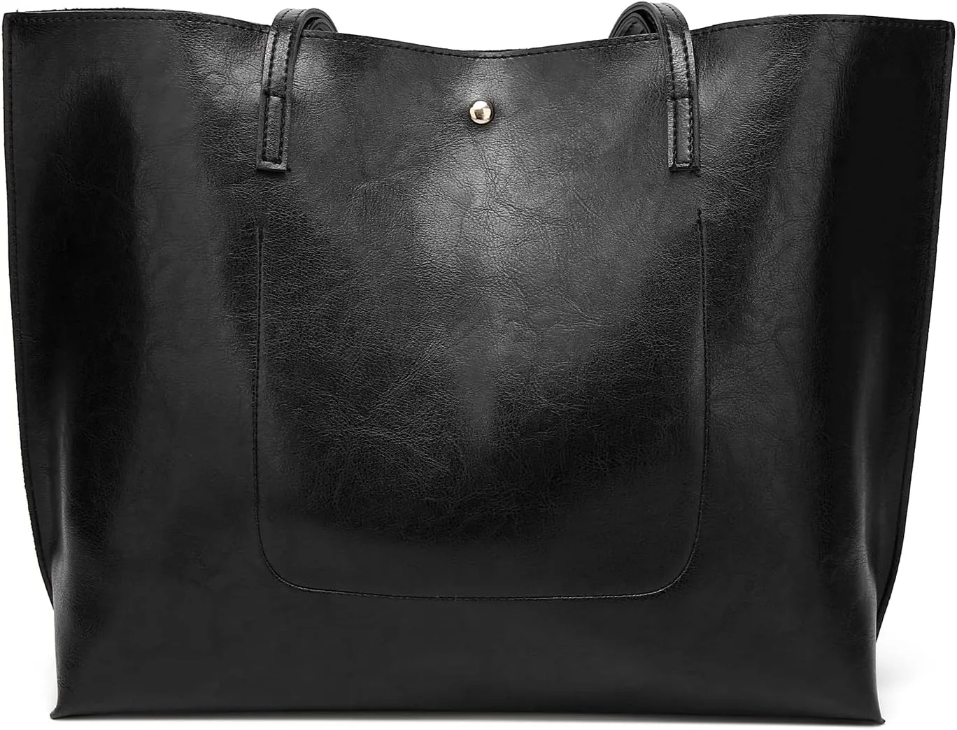 Dreubea Women's Soft Faux Leather Tote Shoulder Bag from, Big Capacity Tassel Handbag