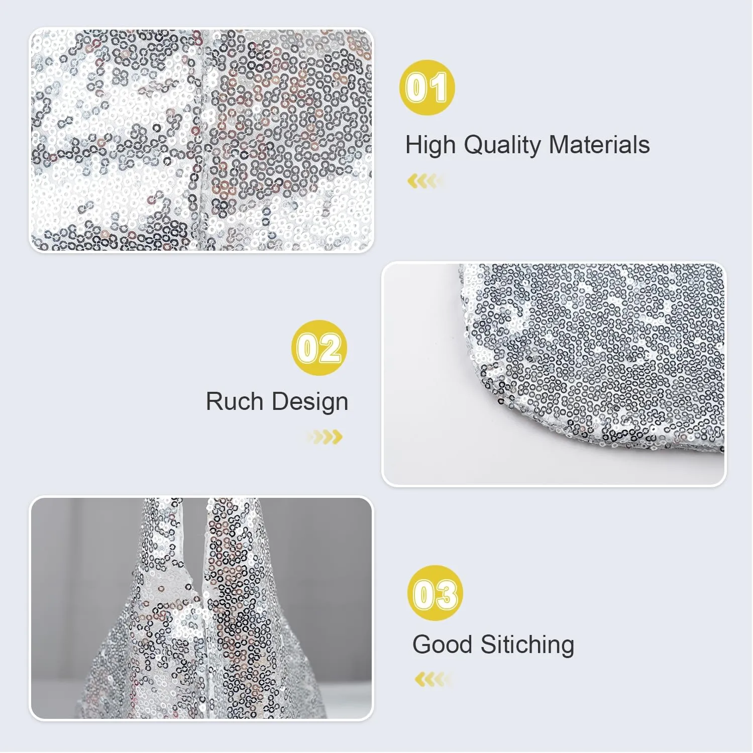 Eternal Beauty Sequin Wrist Bag, Women's Mini Portable Wristlet Knot Pouch, Sparkly Small Cute Evening Wallet Handbag Purse