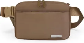 Fanny Pack for Women Man, Fashion Water Resistant Waist Packs, Crossbody Belt Bag with Adjustable Strap, Khaki