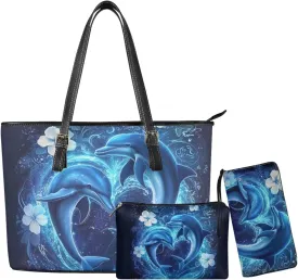 Fashion Handbags for Women Shoulder Bags Tote Satchel Hobo 3pcs