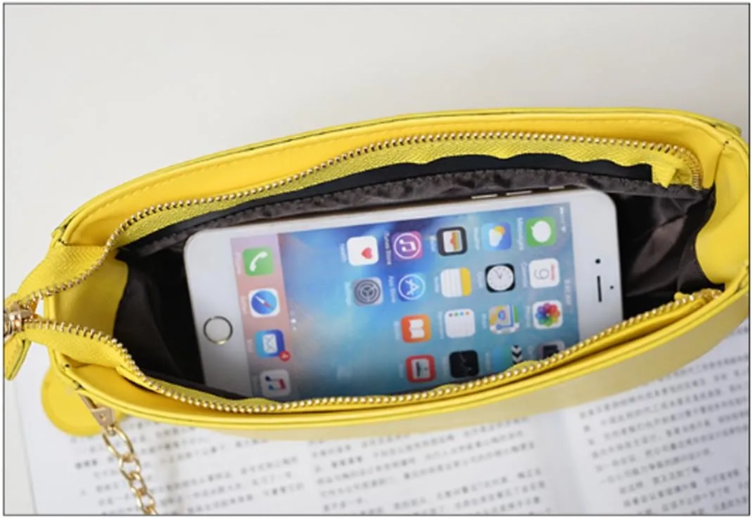 Goclothod Handbag Cute Fruit Crossbody Bag Weave Summer Beach Shoulder Bag