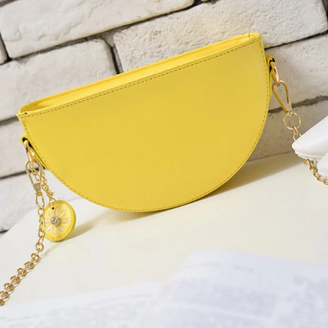 Goclothod Handbag Cute Fruit Crossbody Bag Weave Summer Beach Shoulder Bag