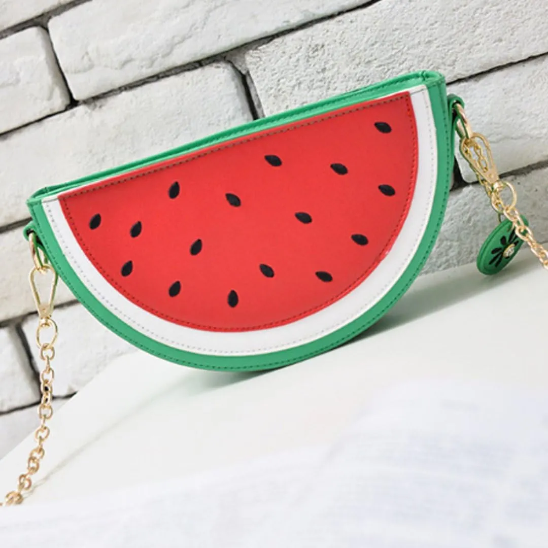 Goclothod Handbag Cute Fruit Crossbody Bag Weave Summer Beach Shoulder Bag