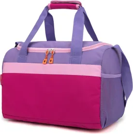 HawLander Small Duffle Bag for Kids Boys or Girls, Travel Bag for One Day Trip (Rose Purple)