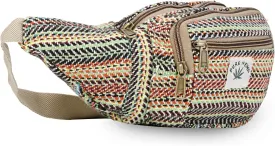 Hemp Fanny Pack,Adjustable Waist and Multiple Pockets,Waist Bag & for all purpose (Multi-12)