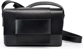 JSEIAJB Crossbody Bag Neutral Soft Leather Braided Small Square Bag Tofu Bag Design Single Shoulder Leather