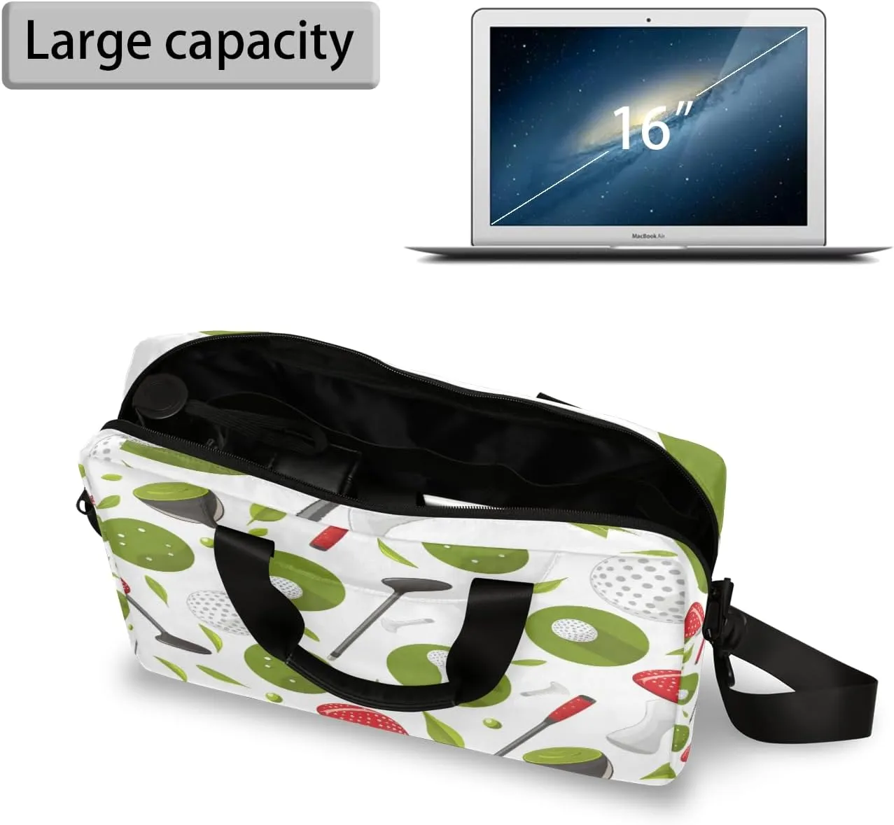 Laptop Bag 15.6 Inch Laptop Sleeve Case with Shoulder Straps Computer Slim Briefcase for Men and Women