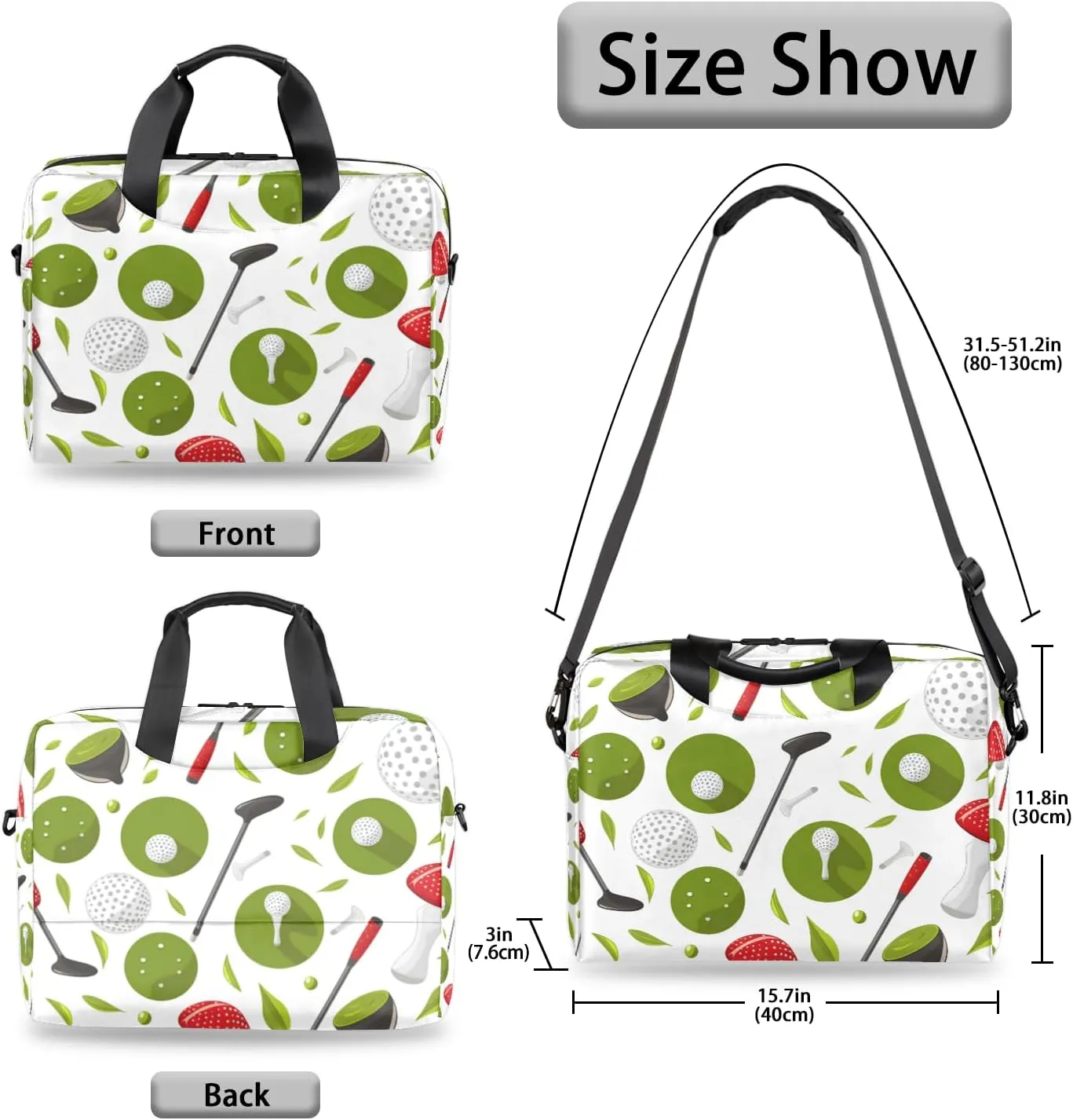 Laptop Bag 15.6 Inch Laptop Sleeve Case with Shoulder Straps Computer Slim Briefcase for Men and Women