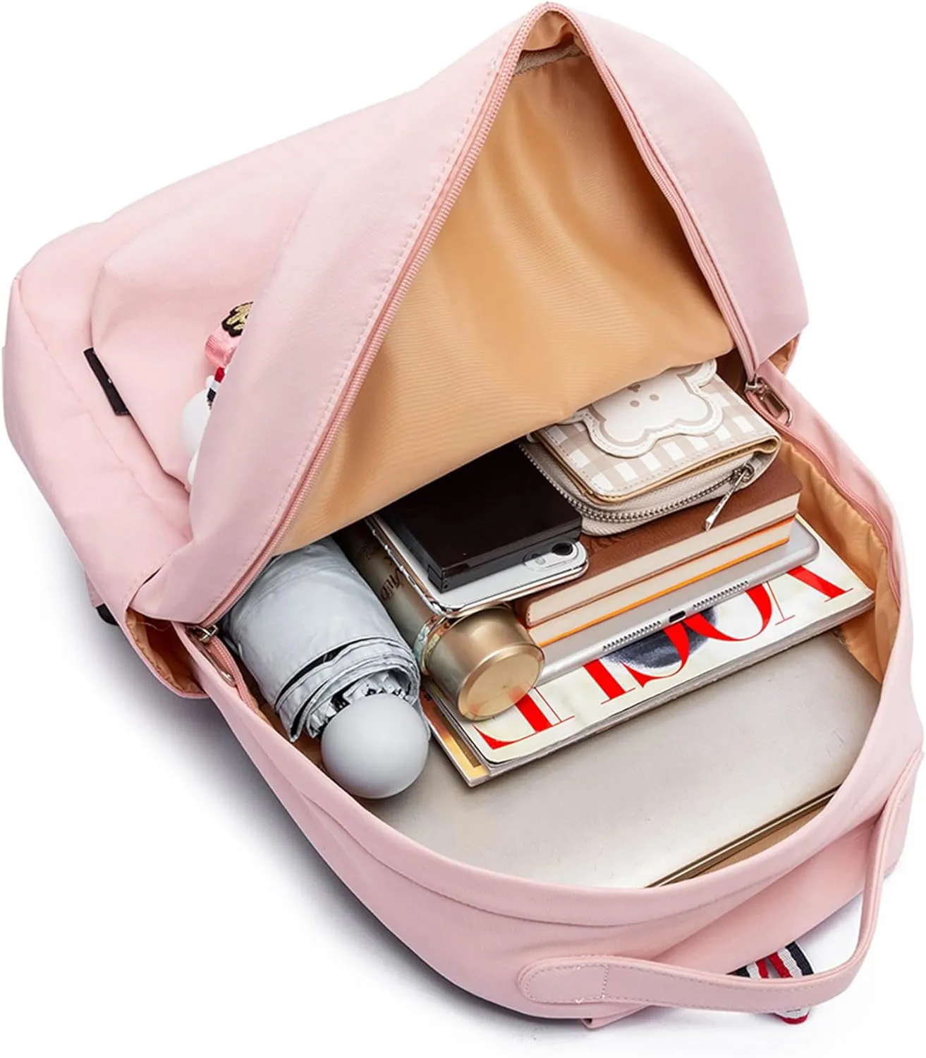 Lightweight Book Bag Casual Travel Rucksack Waterproof Canvas Laptop Computer Daypack