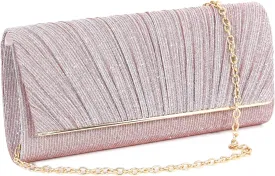 Naimo Flap Dazzling Small Clutch Bag Evening Bag With Detachable Chain