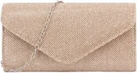 Naimo Flap Dazzling Small Clutch Bag Evening Bag With Detachable Chain