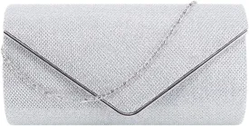 Naimo Flap Dazzling Small Clutch Bag Evening Bag With Detachable Chain