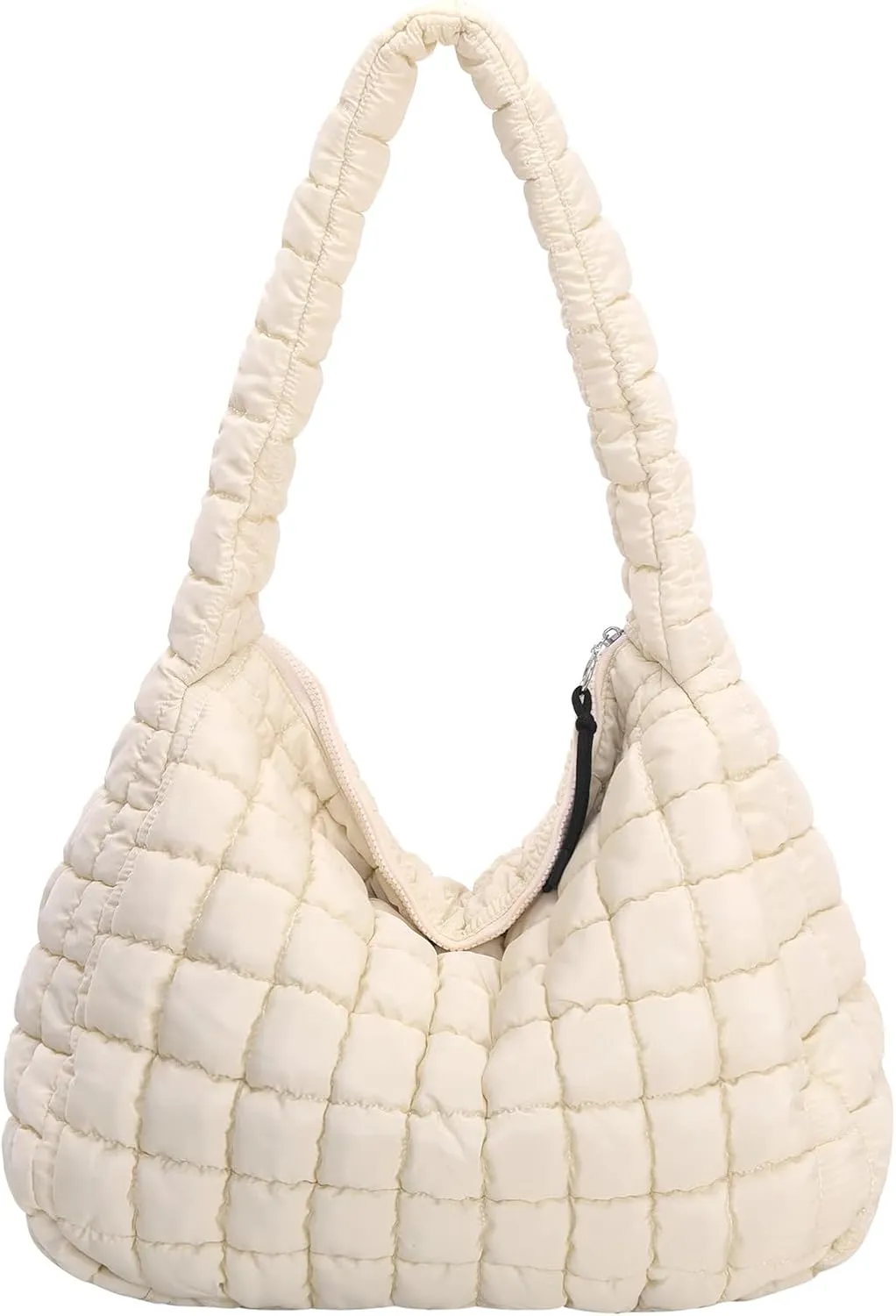 Puffer Tote Bag for Women Large Quilted Carryall Bag Soft Puffy Crossbody Lightweight Shoulder Handbags Work Travel