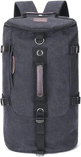 Rucksack Carry On Bag Traveling Large Capacity Round Bucket Duffel Vintage Luggage Backpack for Men Women