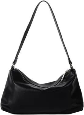 Slouchy Hobo Bags Women 2025 Spring Trendy Ultra Soft Foldable Shoulder Bag Clutch Handbag Tote Purses Bright Color