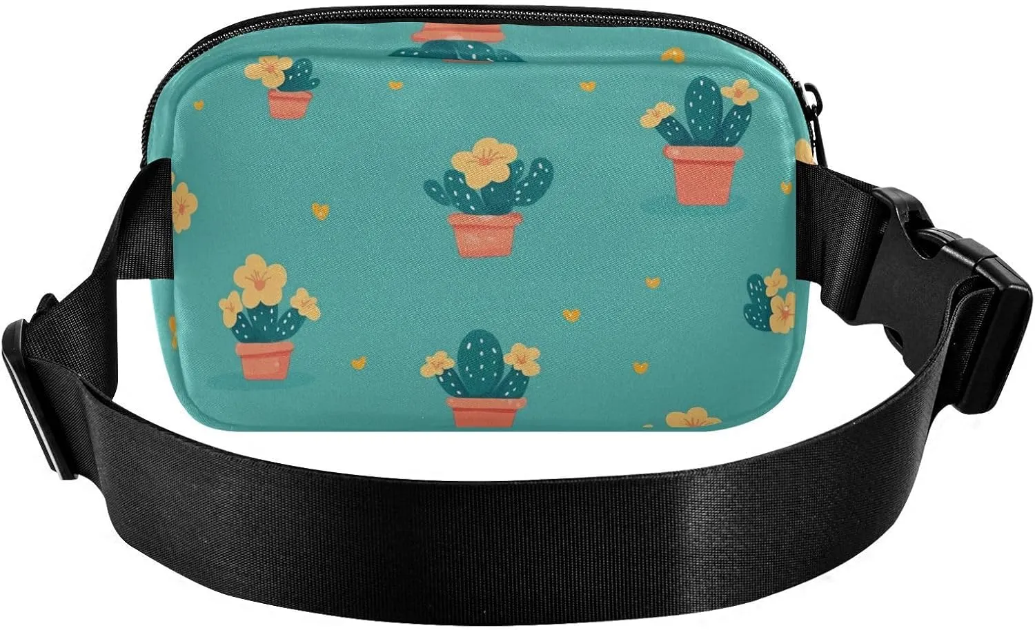 Small Flowers and Small Foliage Stylish Crossbody Bag Waist Packs for Women Men Waterproof Sling Chest Bags with Adjustable Strap for Travel Vacation Running