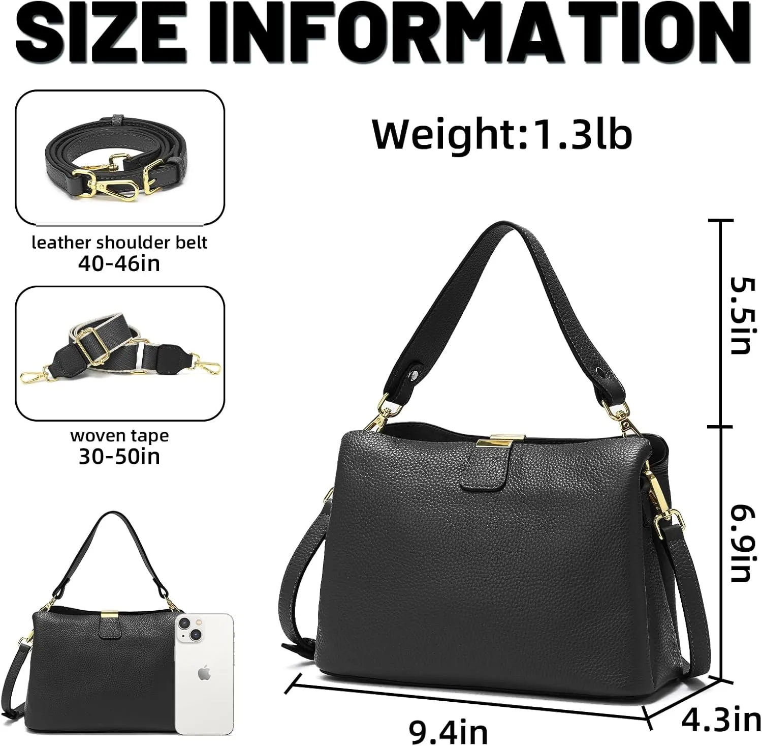Small Women Genuine Leather Bucket Shoulder Bag Soft Crossbody Purses for Lady Handbag
