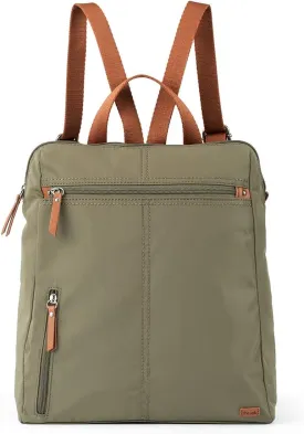 The Sak womens Esperato Recycled Nylon Backpack, Olive Ii, One Size US