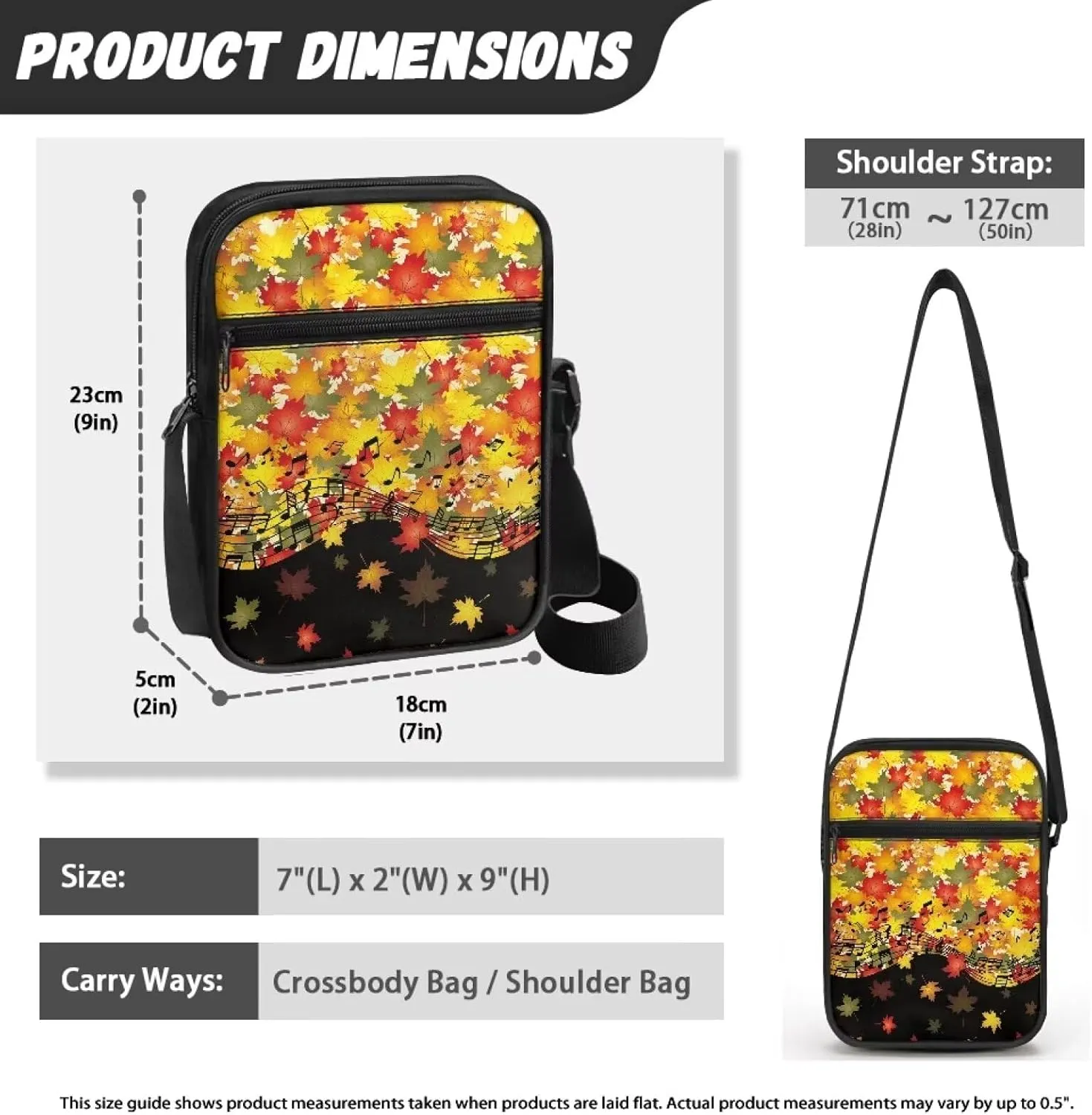 TODIYADDU Shoulder Bag for Women Crossbody Sling Bag Fashion Messenger Bag Small Cell Phone Purse Holder Wallet Nice Gifts