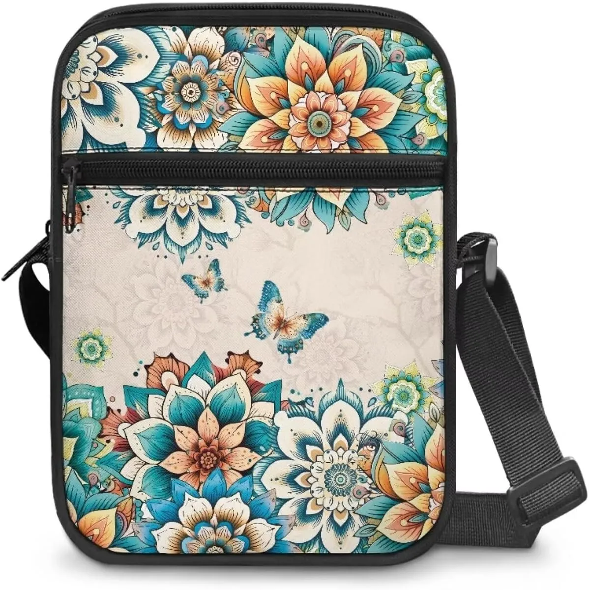 TODIYADDU Shoulder Bag for Women Crossbody Sling Bag Fashion Messenger Bag Small Cell Phone Purse Holder Wallet Nice Gifts
