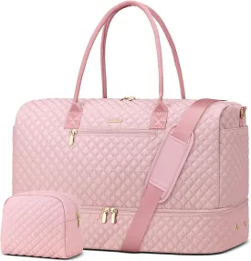 Travel Duffle Weekender Bags for Women - Carry on Bag with Shoe Compartmen Overnight Bag Hospital Bags for Labor and Delivery