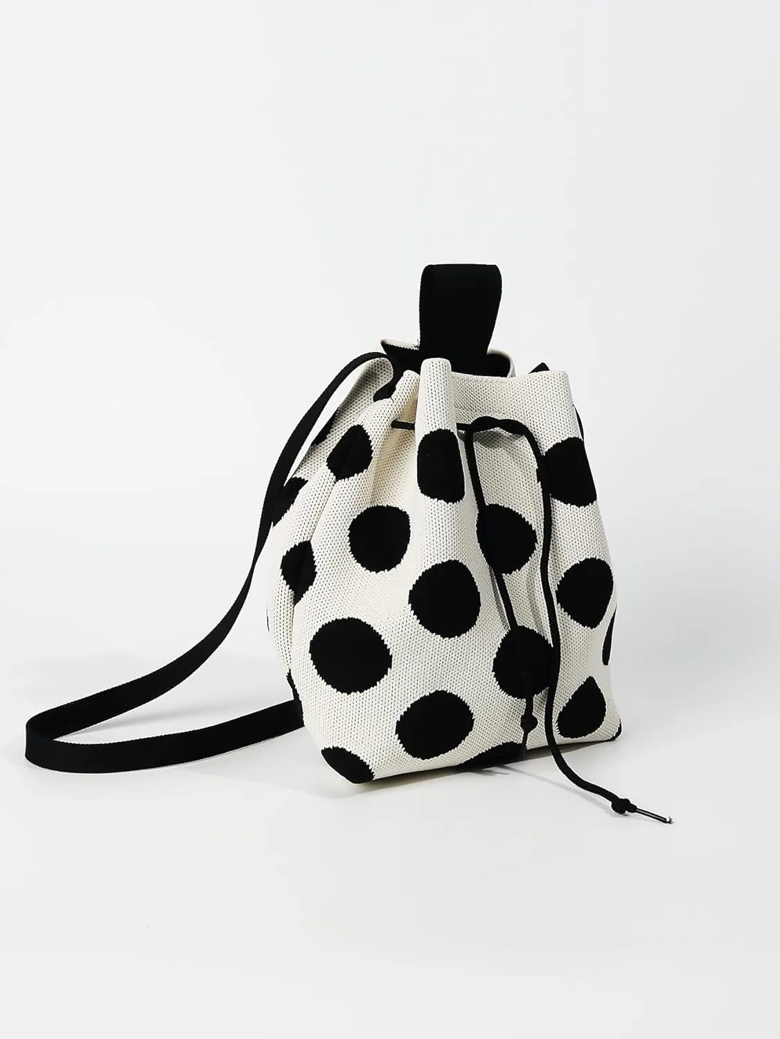 Verdusa Women's Crochet Crossbody Bags Top Handle Knit Bucket Handbags