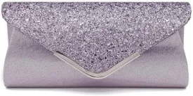 Women Envelope Clutch Bag Sequins Evening Bag Shiny Handbag with Detachable Chain Bridal Wedding Purse