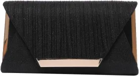 Women Envelope Evening Bag Glitter Sequins Clutch Bag Bridal Wedding Purse Sparkly Shoulder Bag Shiny Handbag