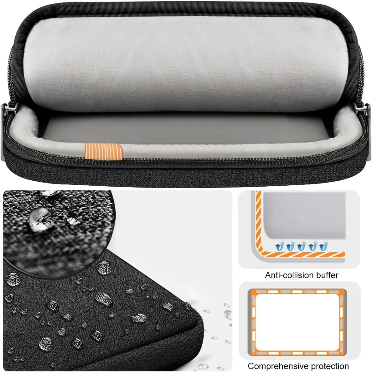 ZINZ Laptop Case 15 15.6 16 inches Sleeve Slim Briefcase Spill-Resistant Handbag for Most Popular 15" 15.6" 16" NotebooksB01K01